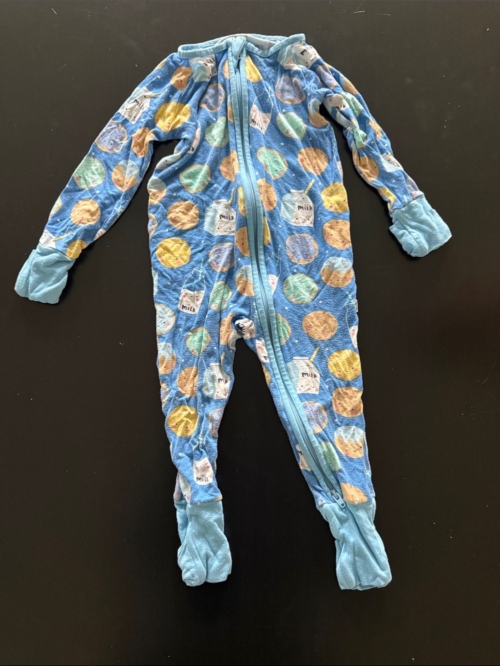 Milk & Cookie Print Little Sleepies 6-12 months